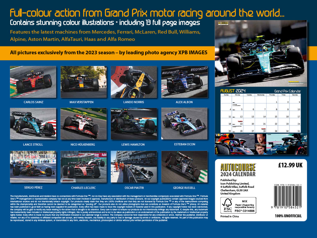 Calendrier F1 2024 : les 24 Grands Prix ! – GP Inside
